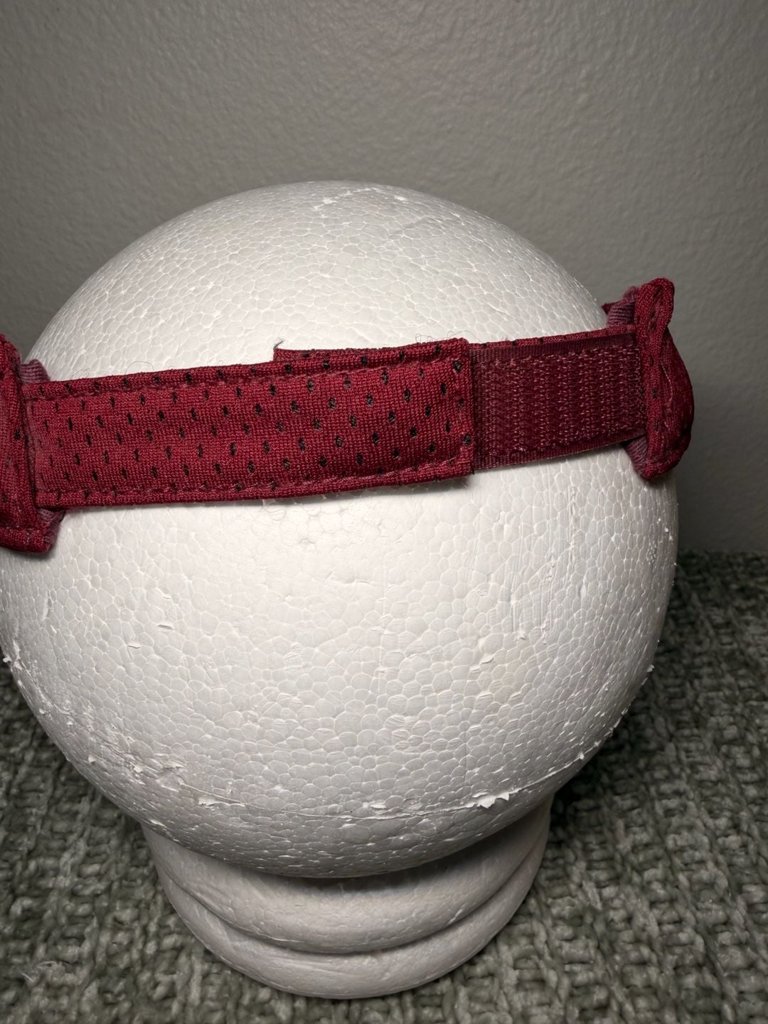 Augusta Sportswear Youth Maroon Mesh Adjustable Sports Sun Visor 4