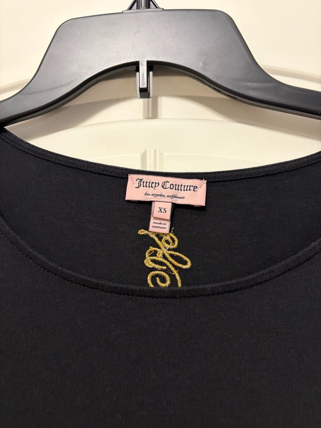 Juicy Couture Black Elbow Sleeve Mini Dress with Shoulder Zippers 3