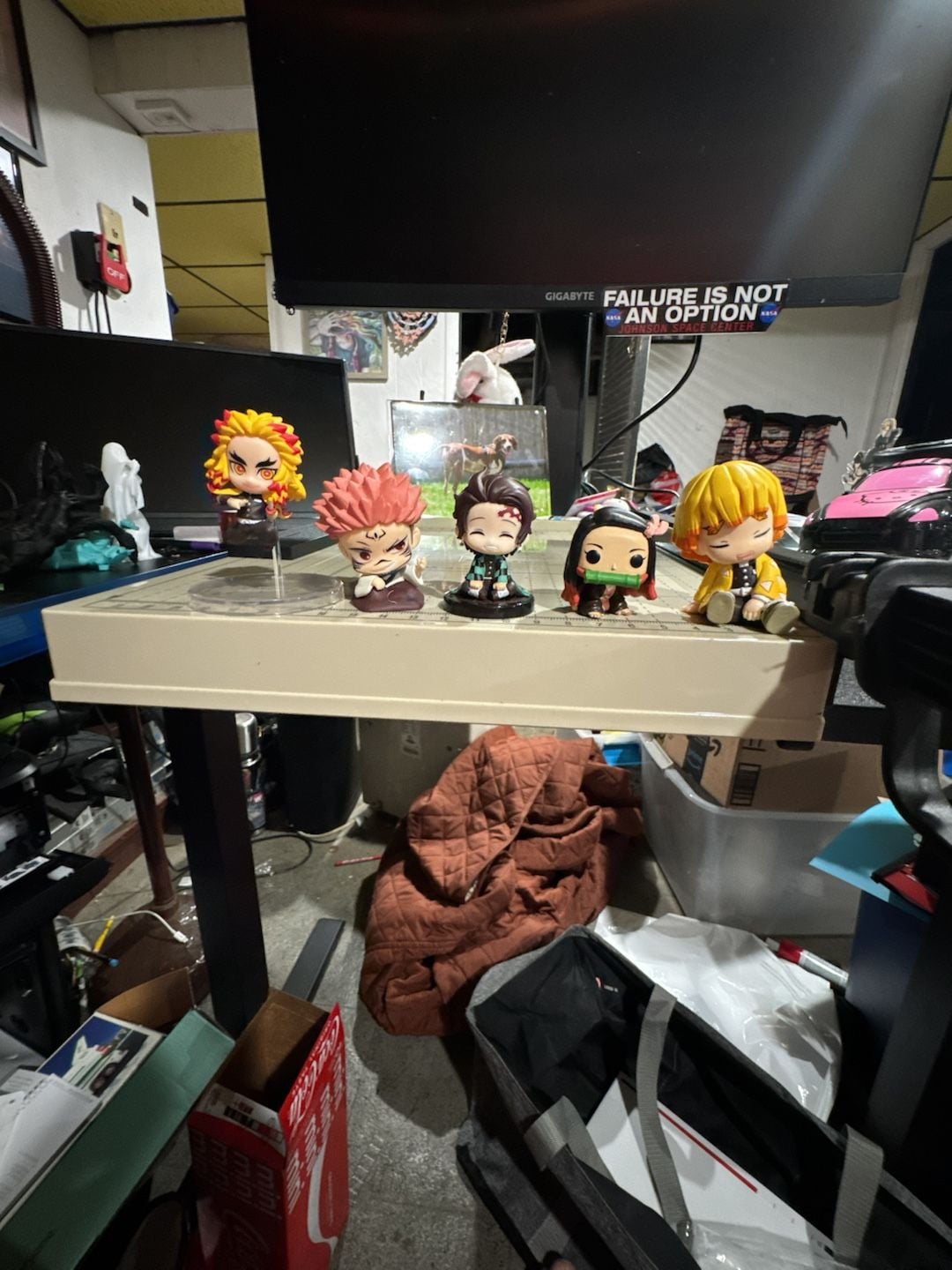 Lot of 5 Anime Figures: Demon Slayer Tanjirou, Nezuko, Zenitsu, Rengoku and Jujutsu Kaisen Sukuna 1