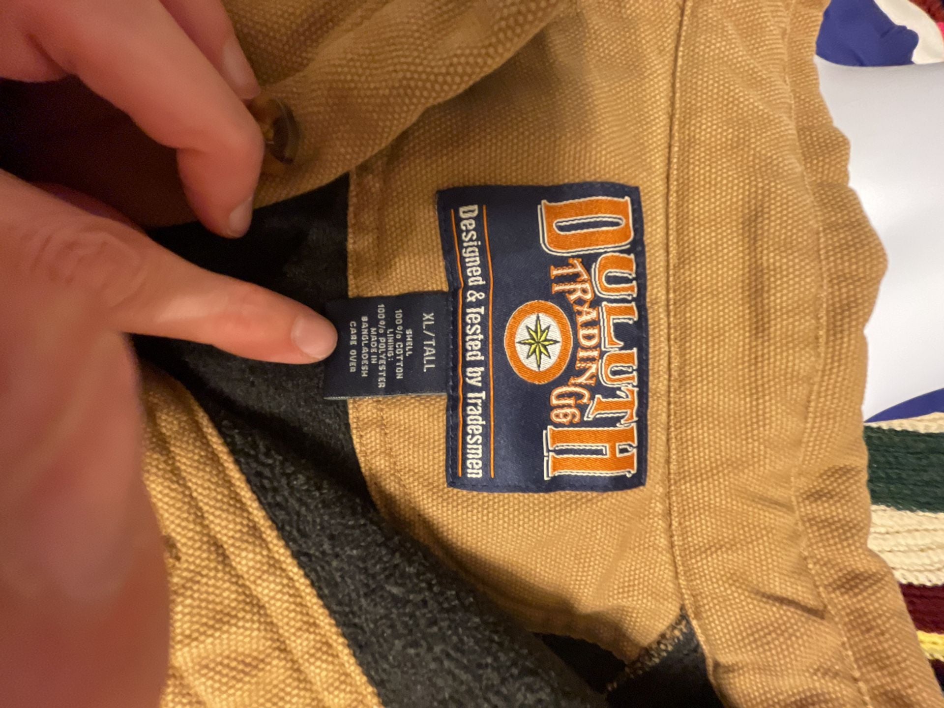 Duluth Trading Co Fire Hose Fleece-Lined Canvas Barn Jacket
Work wear
XL long 7
