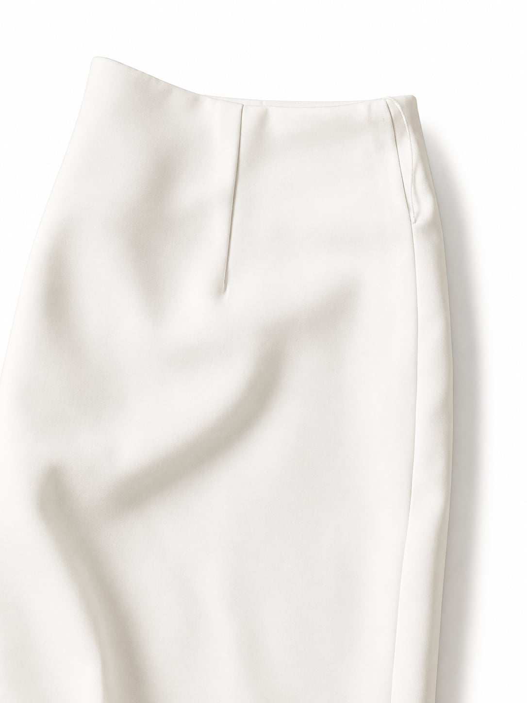 White House Black Market Ecru Flat Front Tailored Wide Leg Trouser 3