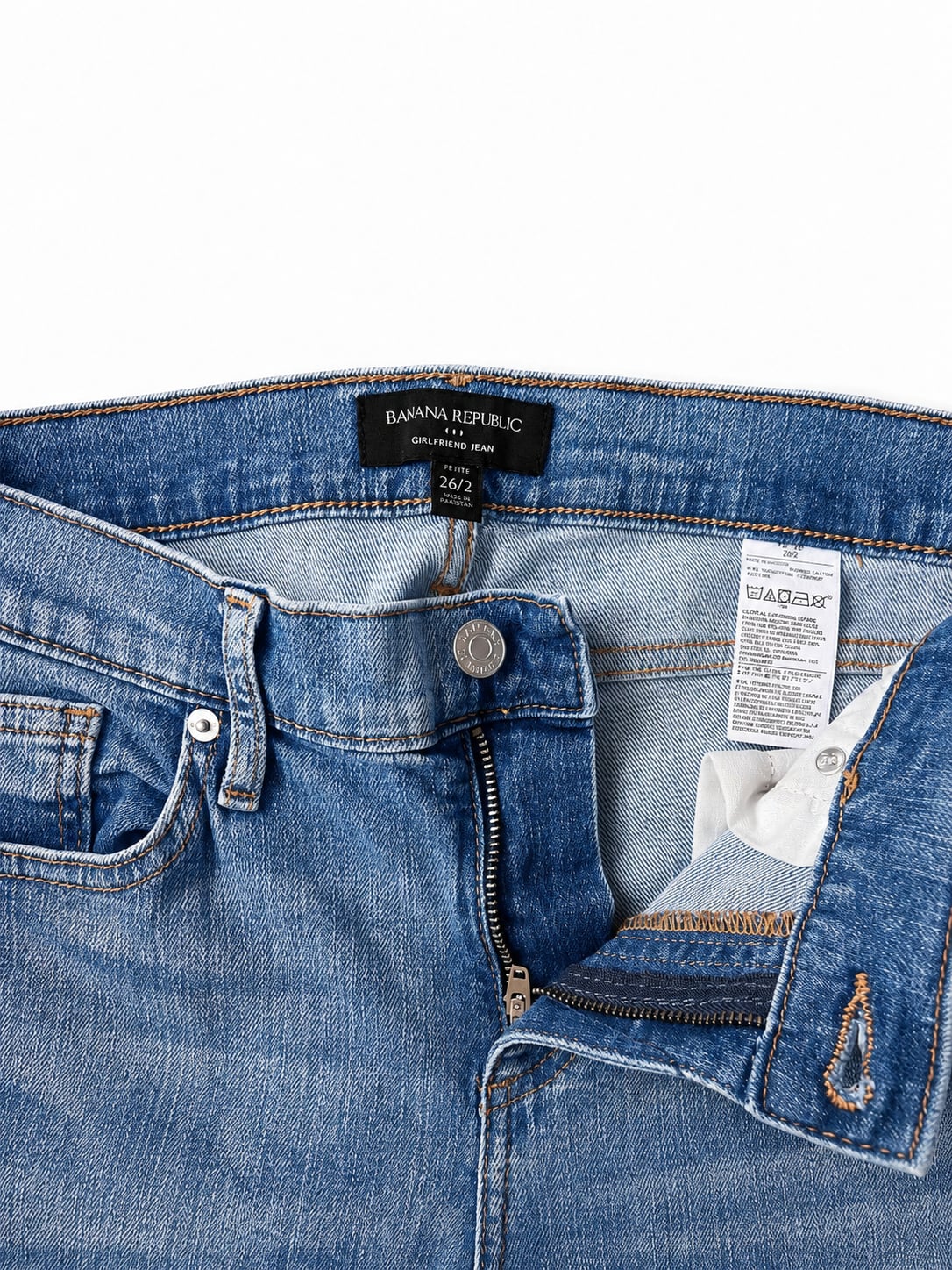 Banana Republic Petite Girlfriend Jean in Light Wash 5