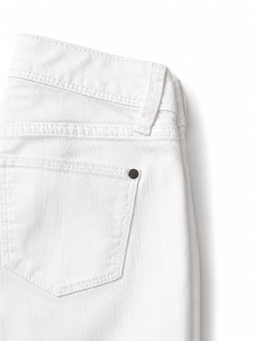 The Limited Denim 917 Skinny Leg White Jeans with Ankle Zippers 3