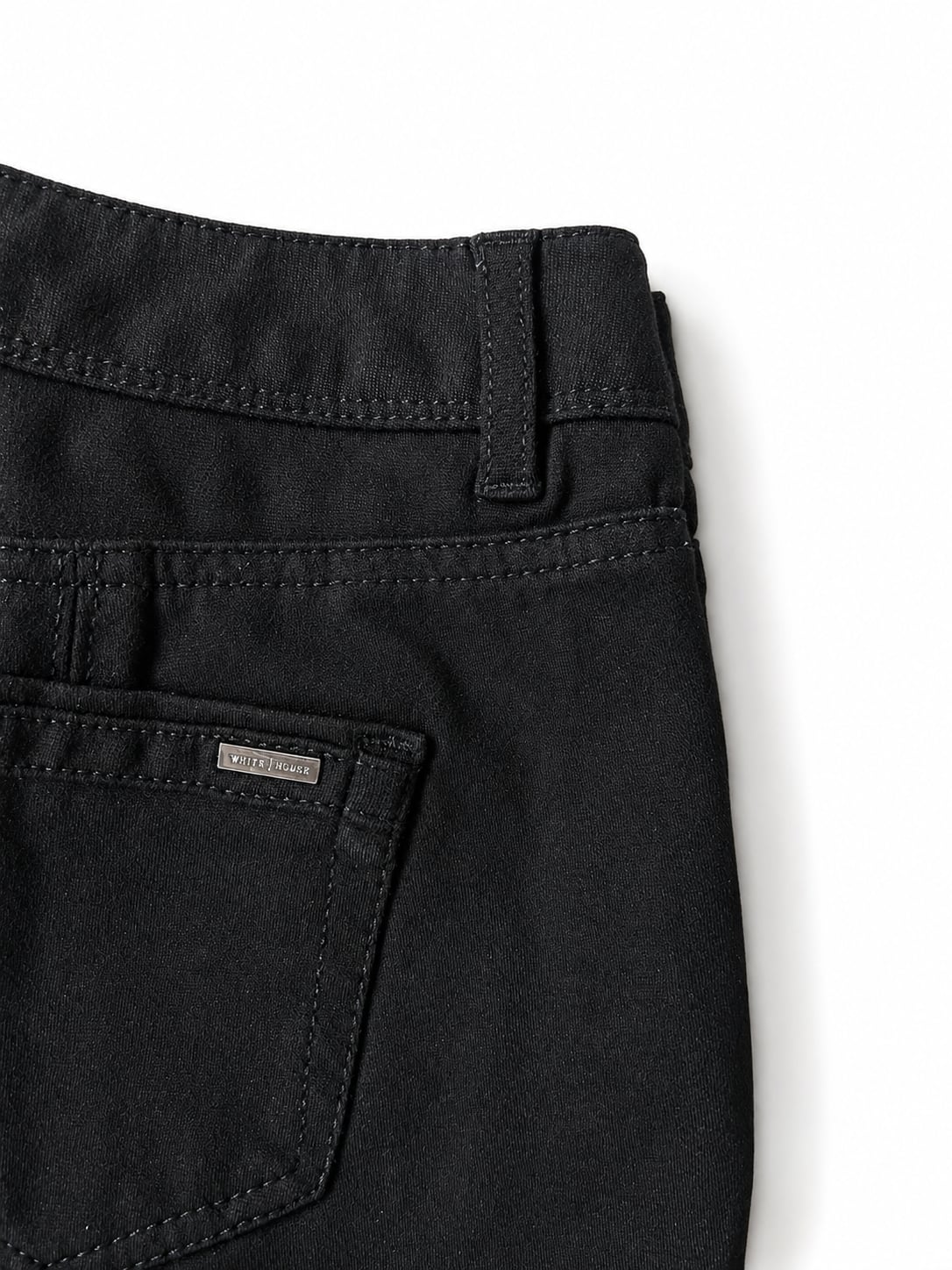 White House Black Market Slim Leg Black Mid-Rise Pants 3