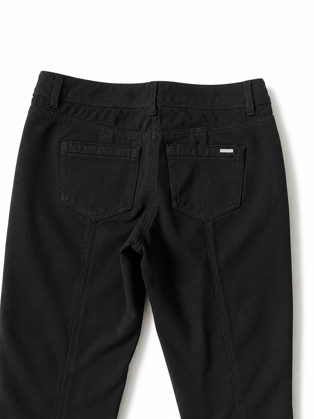 White House Black Market Slim Leg Black Mid-Rise Pants 6