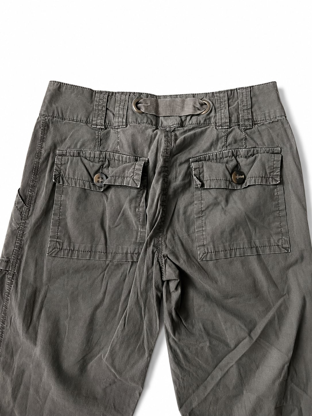 Sanctuary Surplus Gray Peace Cargo Capri Pants 7