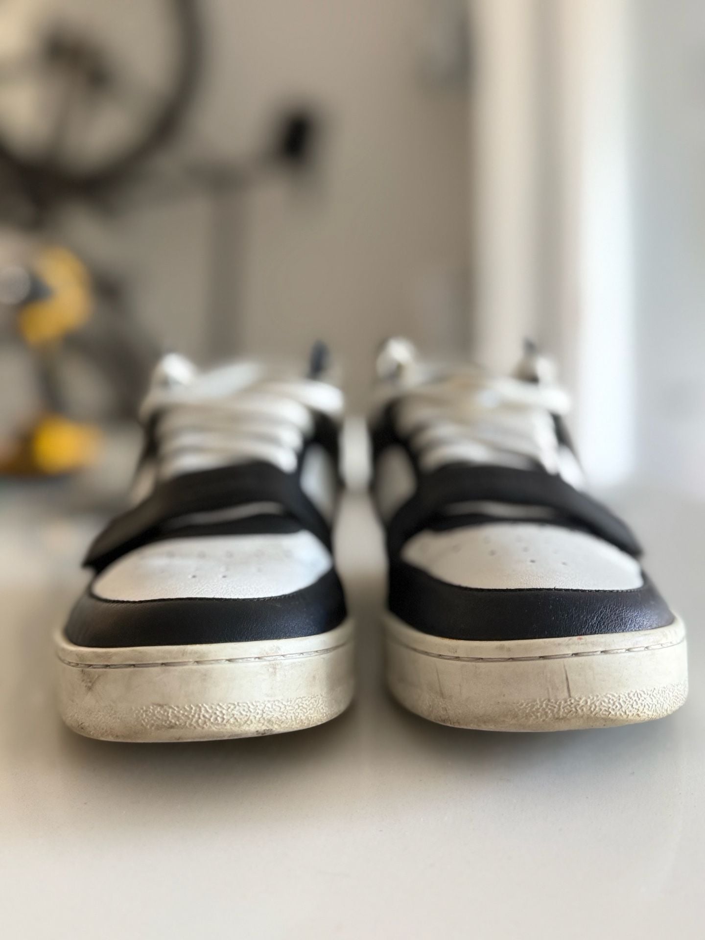 Celine CT-02 Mid Scratch Sneakers in Calfskin Black/White 5