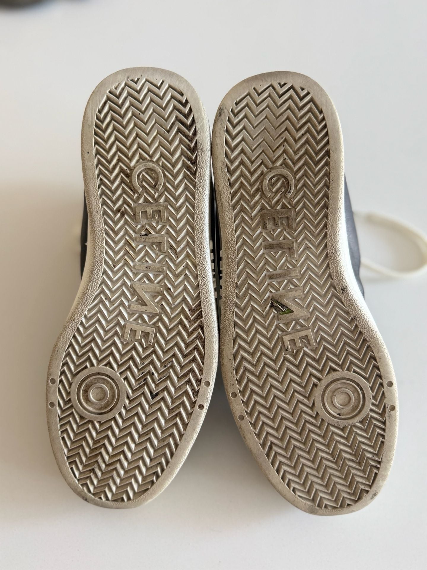 Celine CT-02 Mid Scratch Sneakers in Calfskin Black/White 10