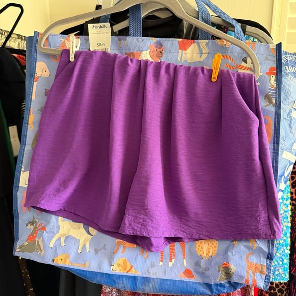 Shorts de crepé - Morado - Ladies