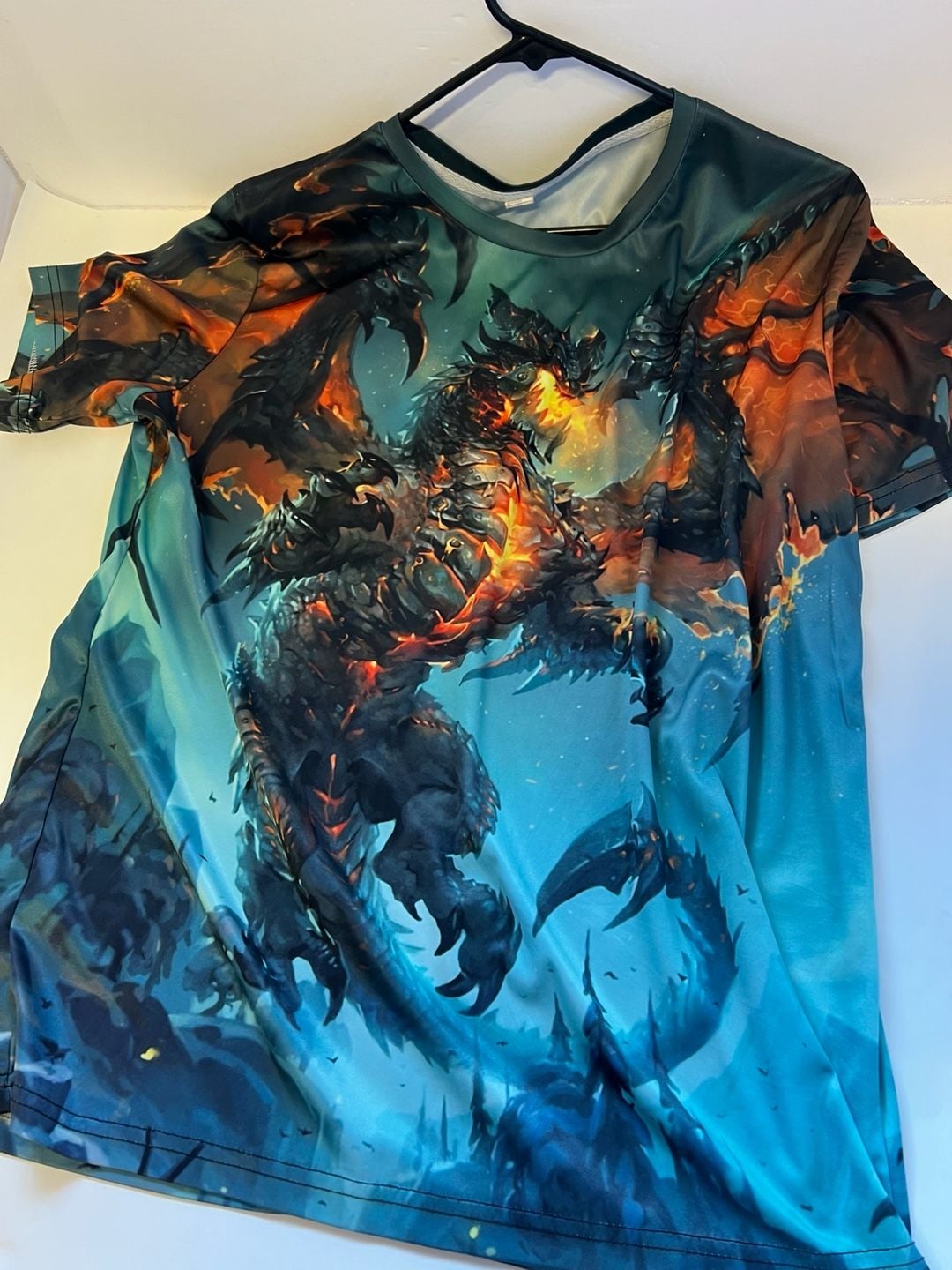 World of Warcraft Deathwing Dragon 3D Print T-Shirt 5