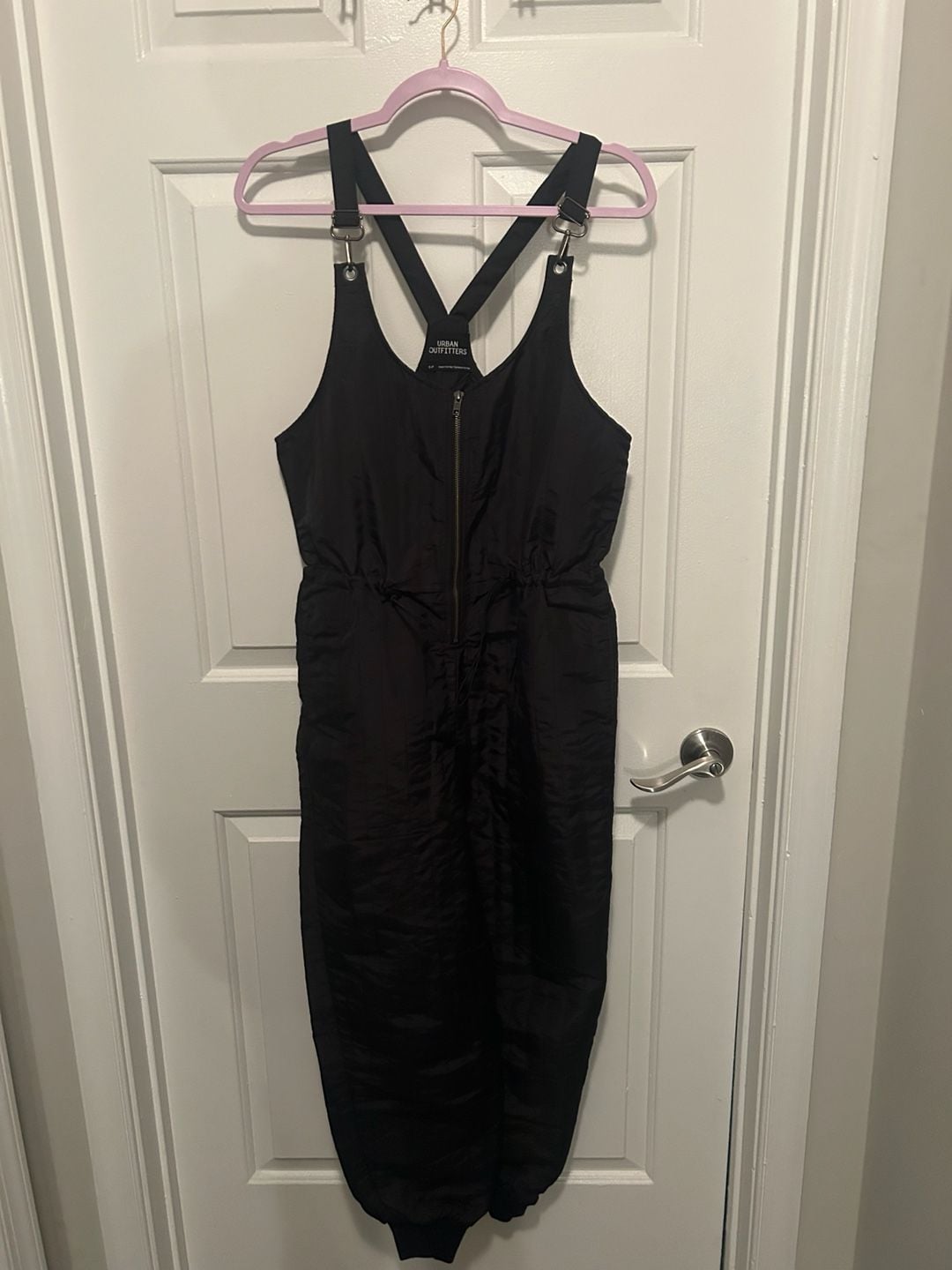 Urban Outfitters Quilted Nylon Zip-Front Overall Jumpsuit 2