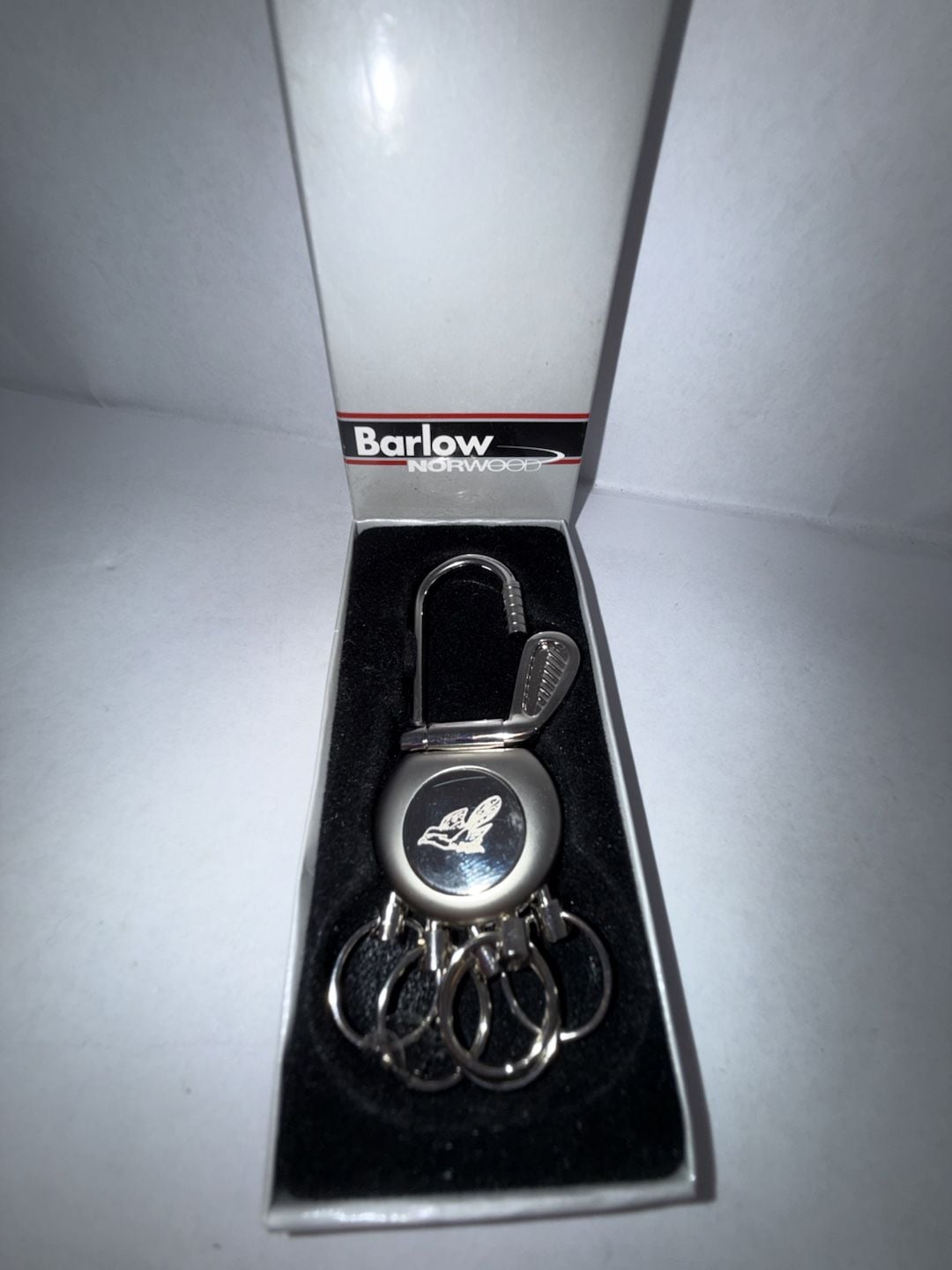Barlow Norwood Golf Club and Ball Multi-Ring Detachable Keychain with Box 2
