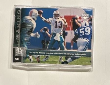 1997 Upper Deck Game Dated Dan Marino Miami Dolphins Card #141 1