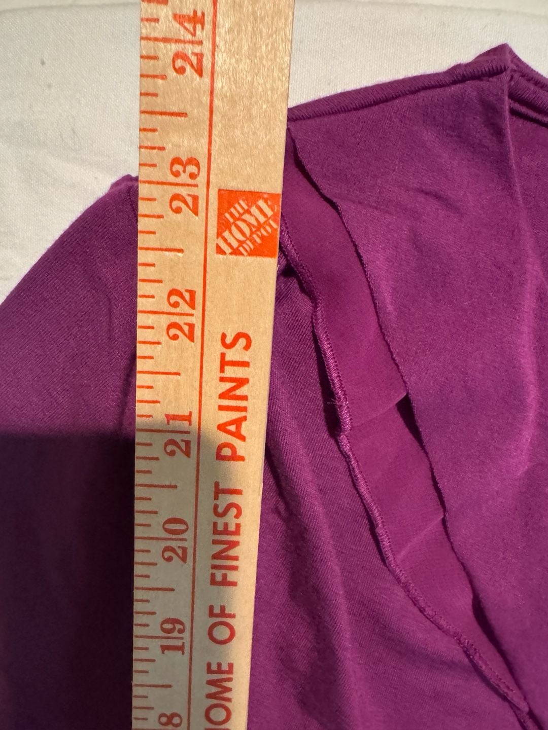 T Tahari Purple Ruffled V-Neck Short Sleeve Blouse 7