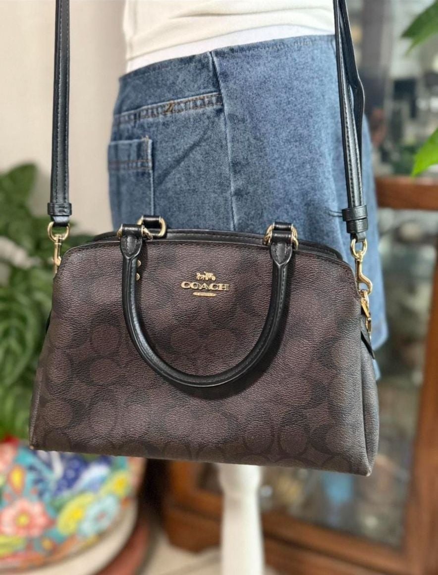 Coach Lillie Carryall in Signature Canvas with Matching Wallet Set 1