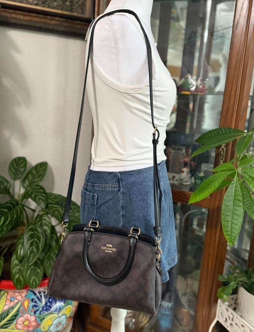 Coach Lillie Carryall in Signature Canvas with Matching Wallet Set 2