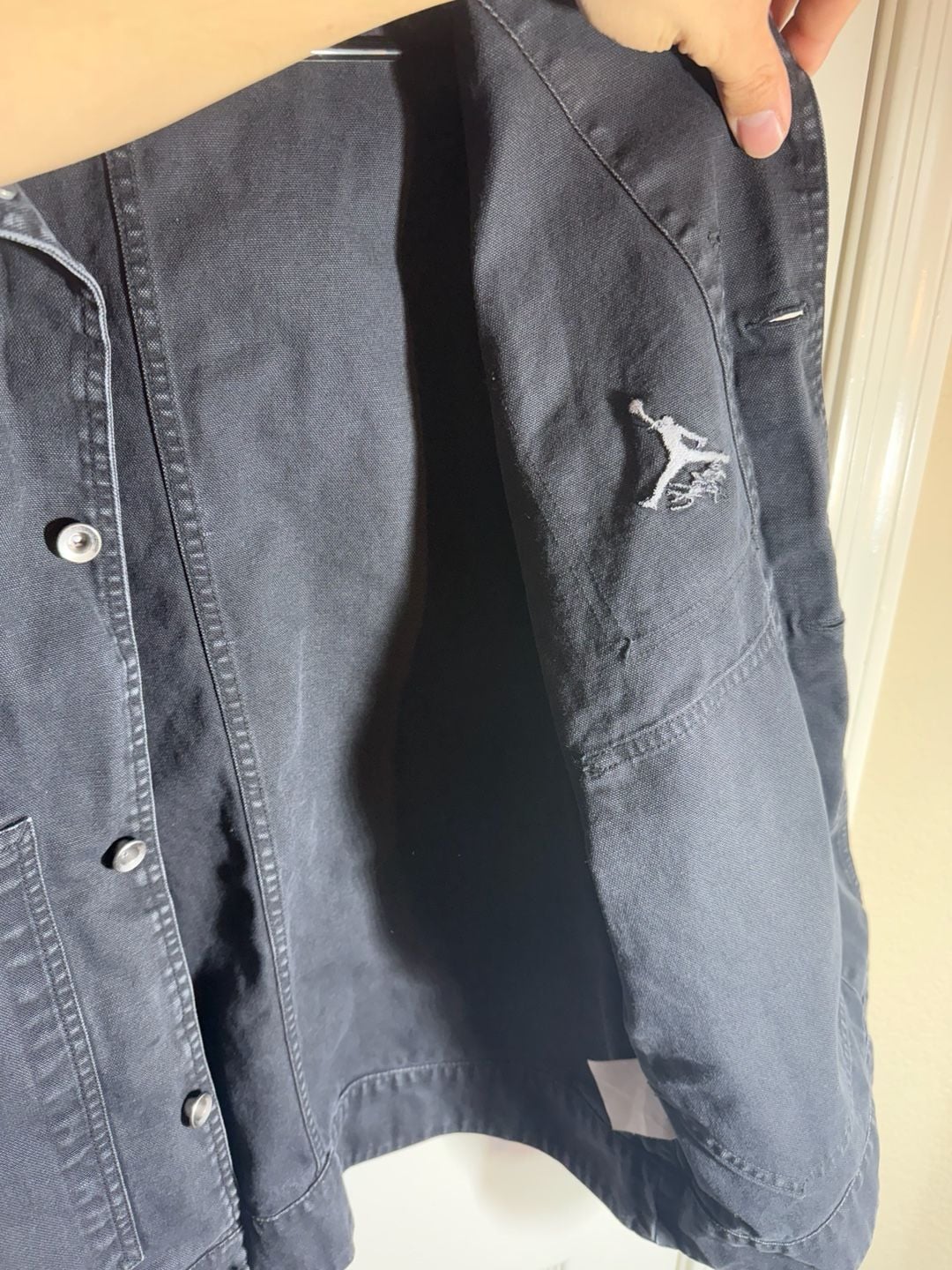 Jordan Essentials Canvas Workwear Chore Jacket Black FN4527-010 6