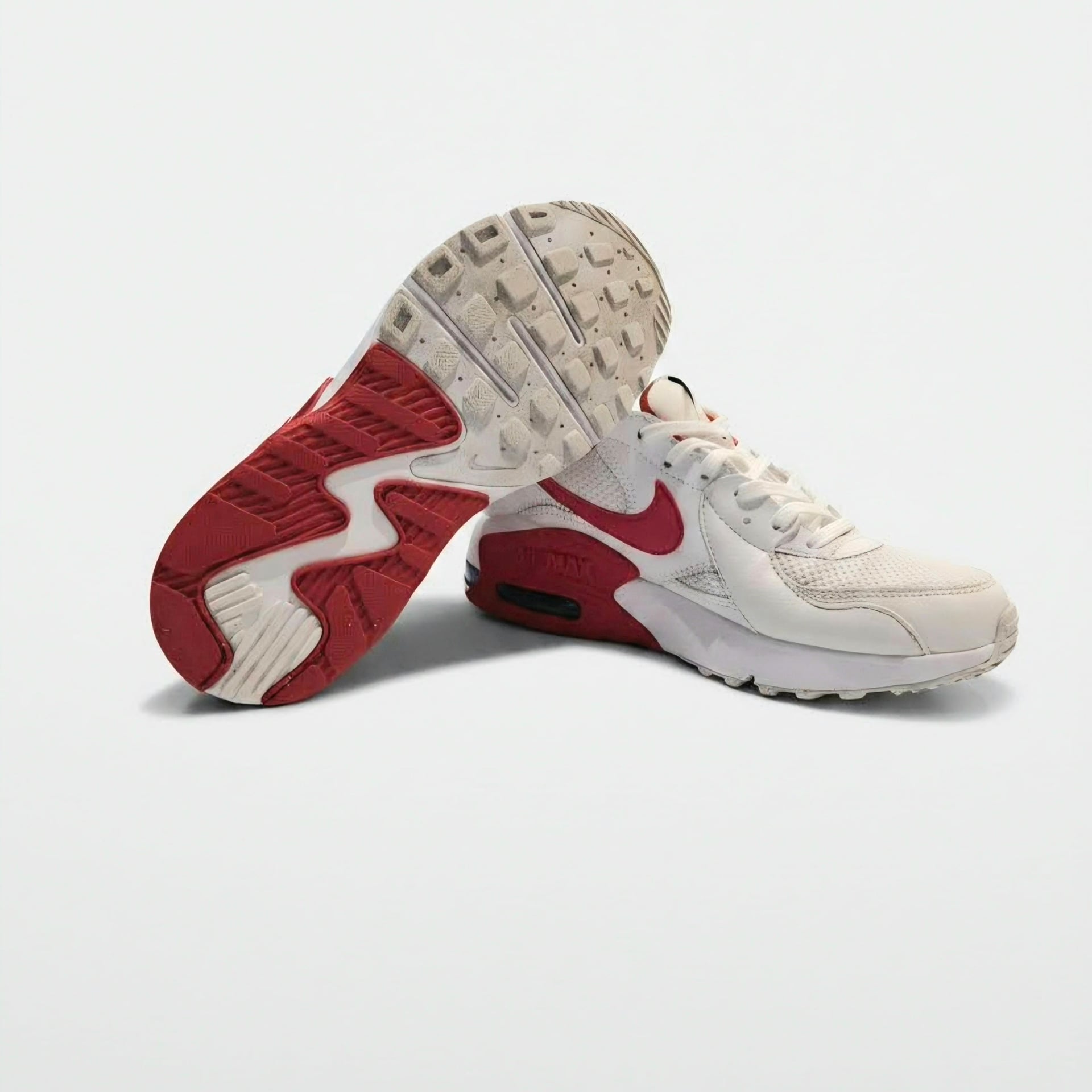 Nike Air Max Excee White University Red Sneaker Size 6 8