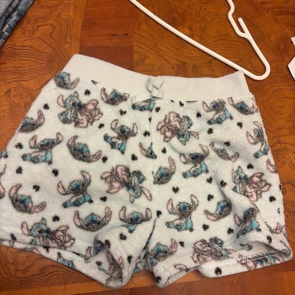 Disney Lilo & Stitch All-Over Print Fleece Pajama Shorts