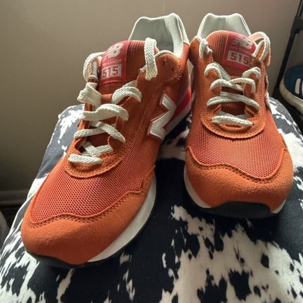 New Balance 515 v3 Orange and White Sneakers