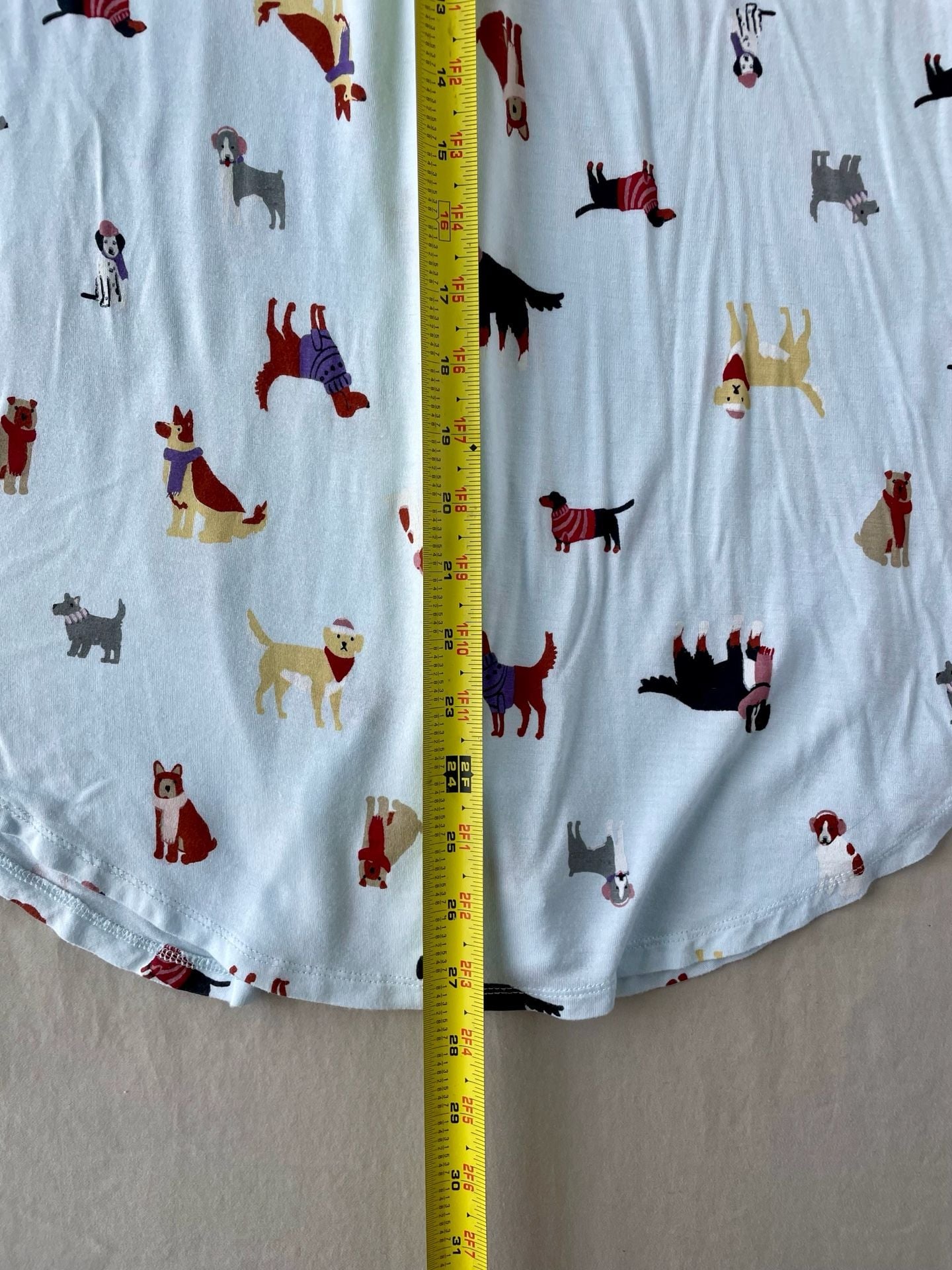 dip Eco-Friendly 3-Piece Sleepwear Christmas Dogs Pajama Set with Scrunchie 13