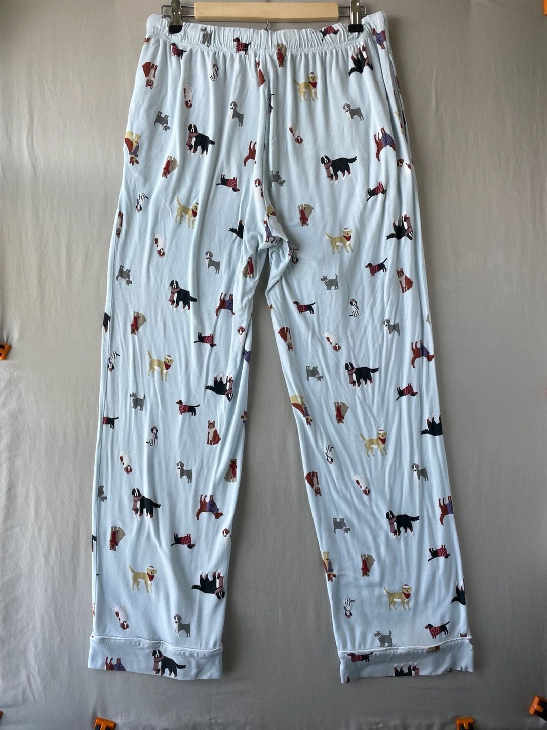 dip Eco-Friendly 3-Piece Sleepwear Christmas Dogs Pajama Set with Scrunchie 19