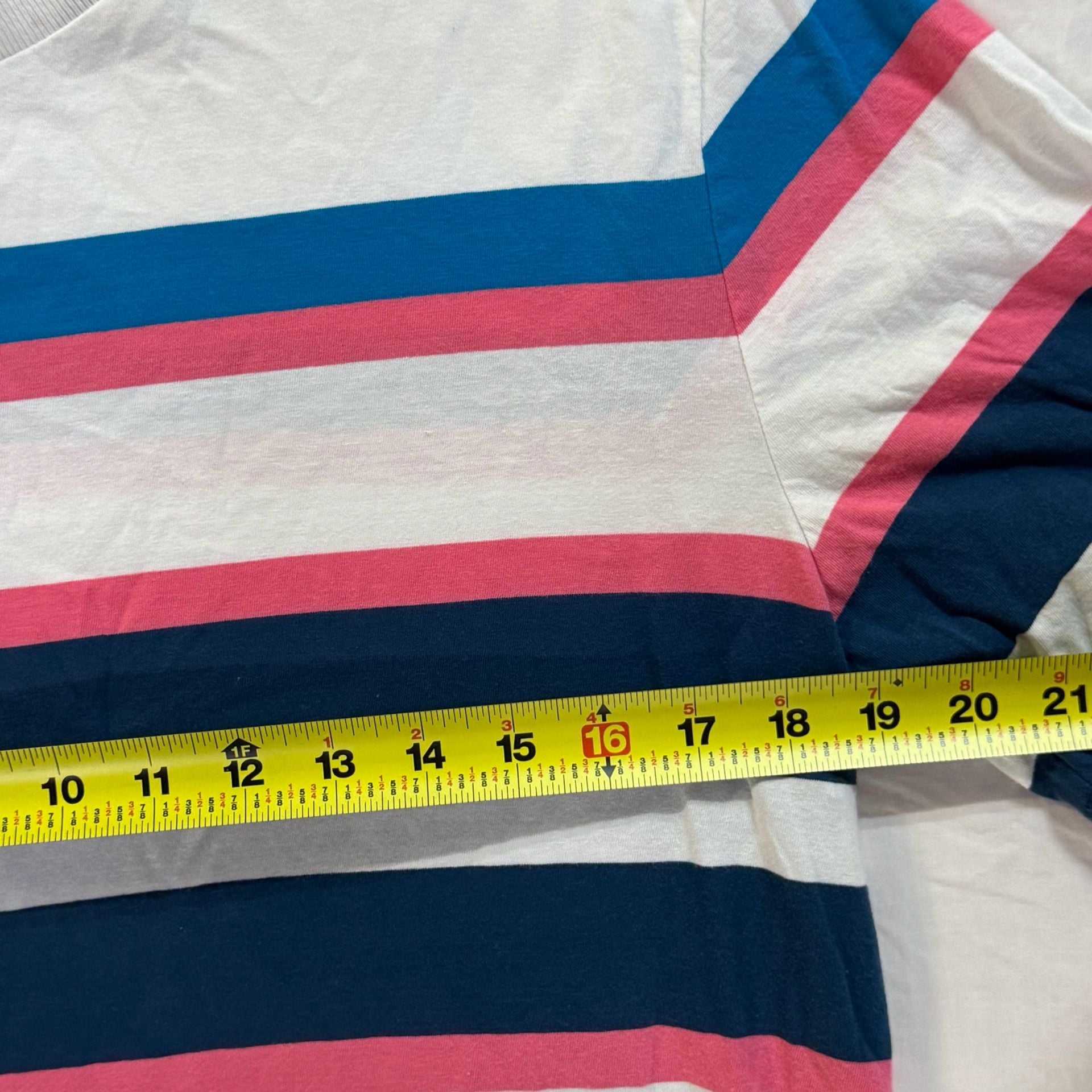 Tommy Hilfiger Multi-Color Horizontal Striped Crewneck T-Shirt 9