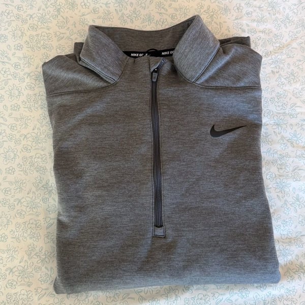 Nike Golf Therma-FIT Charcoal Heather Grey 1/2 Zip Pullover- WOMEN’s size M