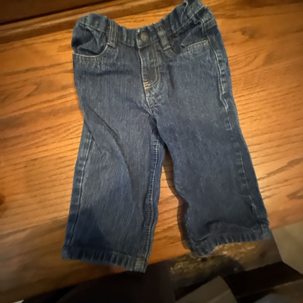 Nautica Baby Boys Elastic Waist Denim Jeans 12M