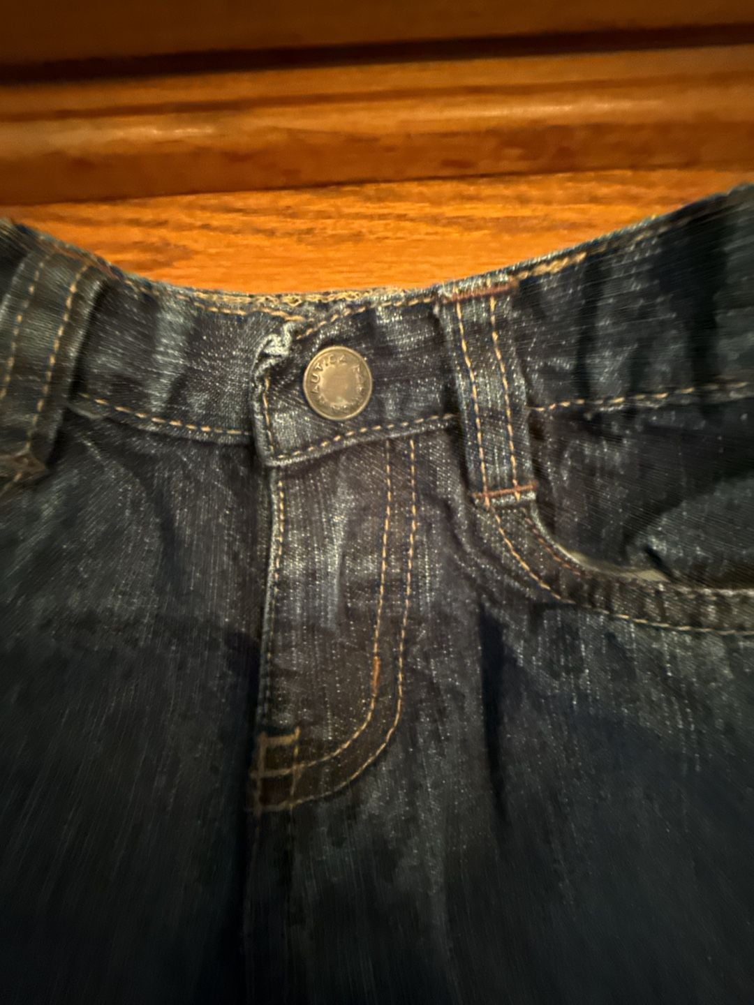 Nautica Baby Boys Elastic Waist Denim Jeans 12M 4