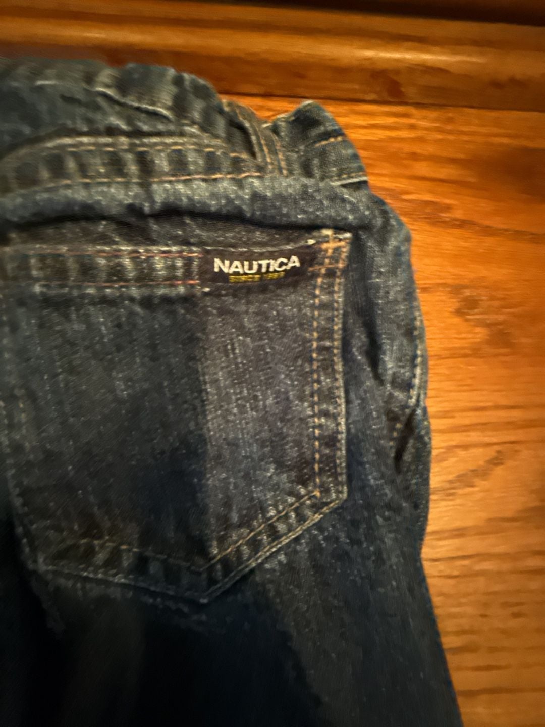 Nautica Baby Boys Elastic Waist Denim Jeans 12M 6
