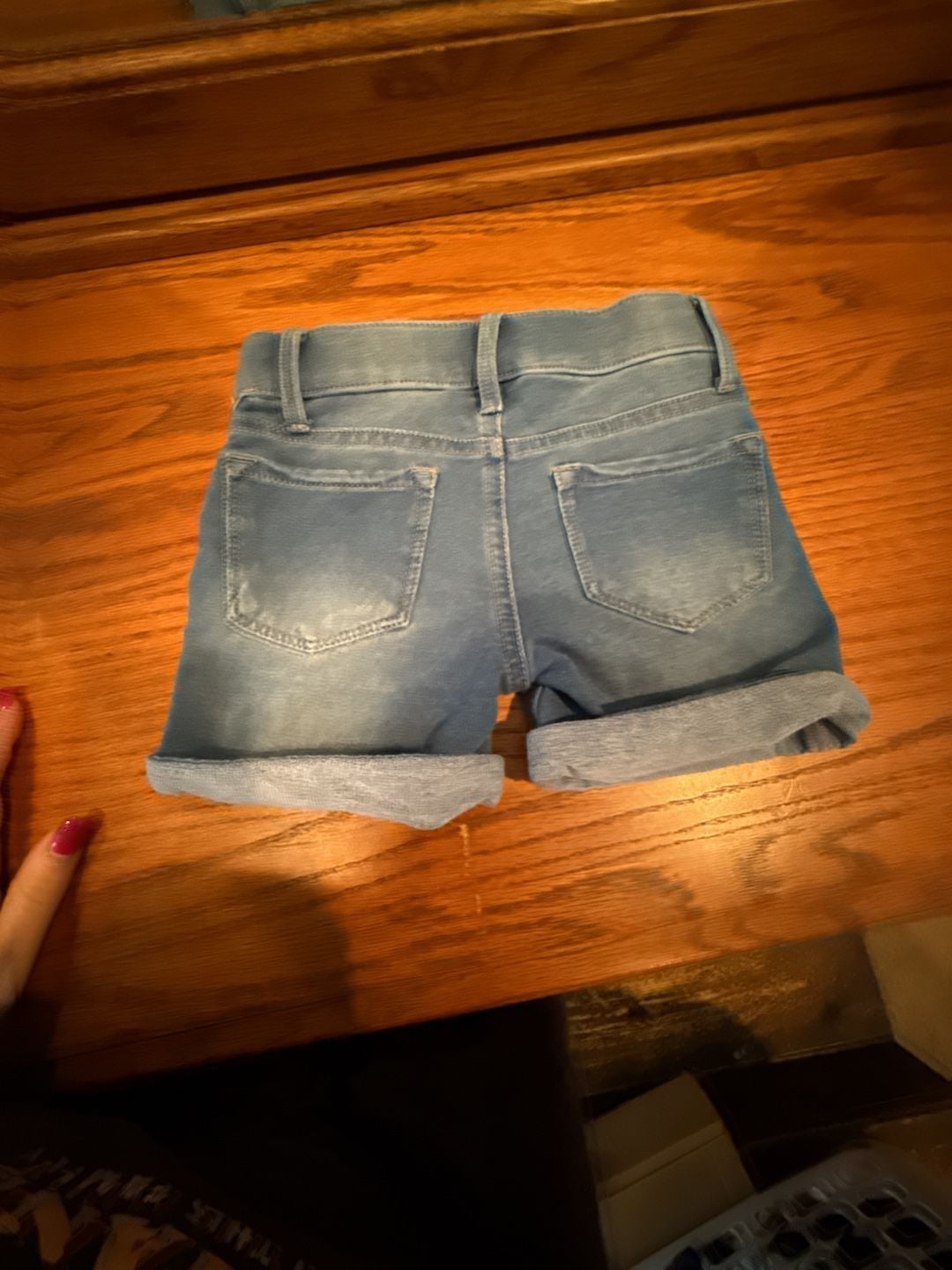 Tommy Bahama Girls Denim Cuffed Shorts Size 6 8