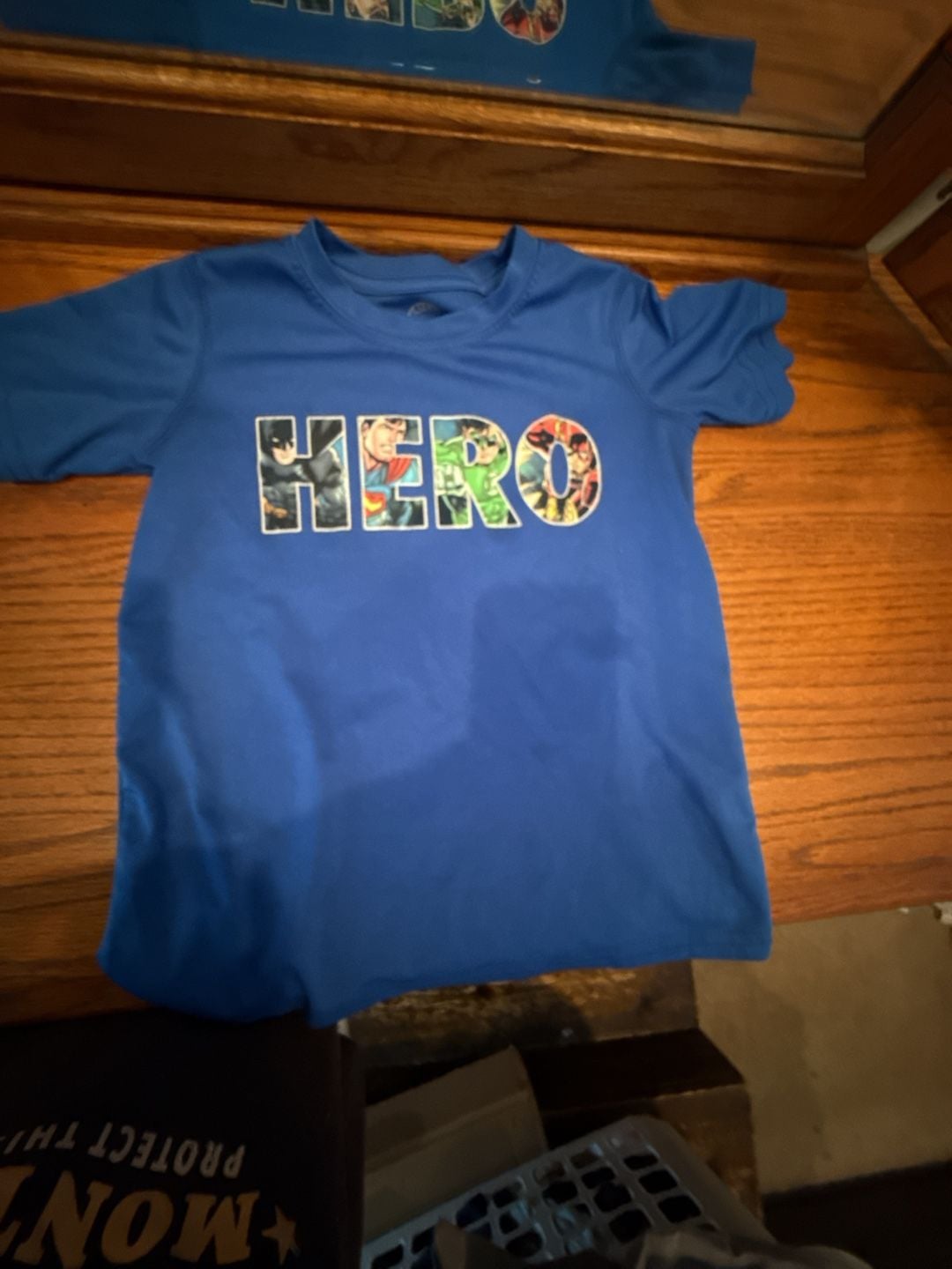 DC Comics Justice League 'HERO' Graphic Blue Performance T-Shirt 1
