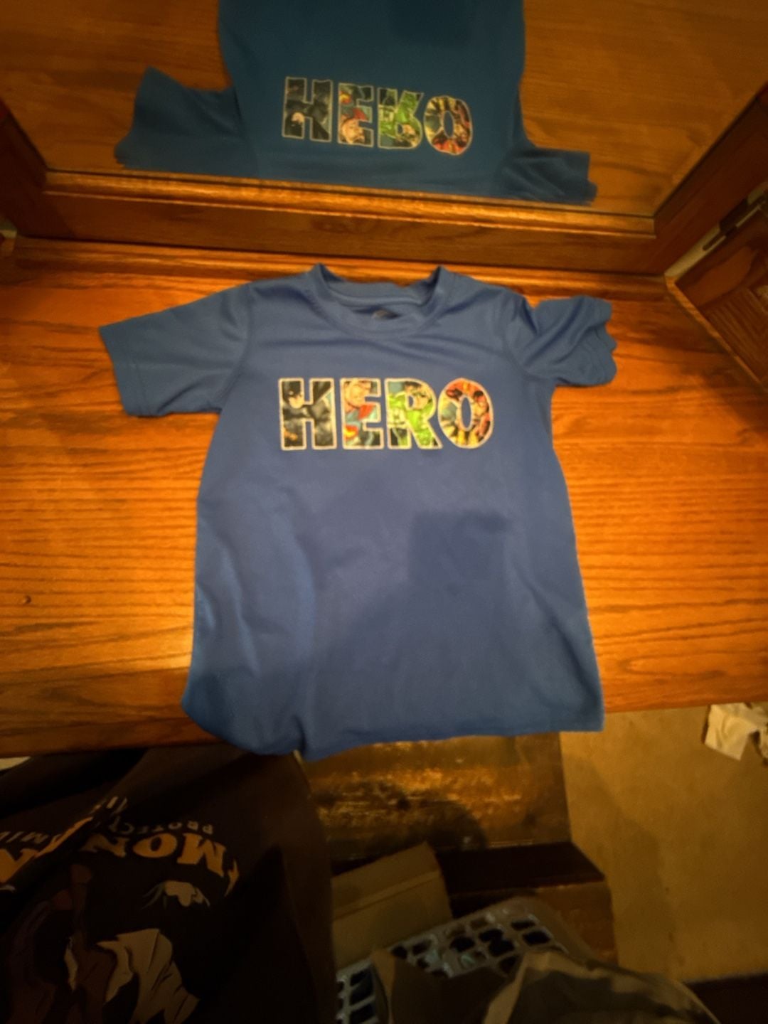 DC Comics Justice League 'HERO' Graphic Blue Performance T-Shirt 2