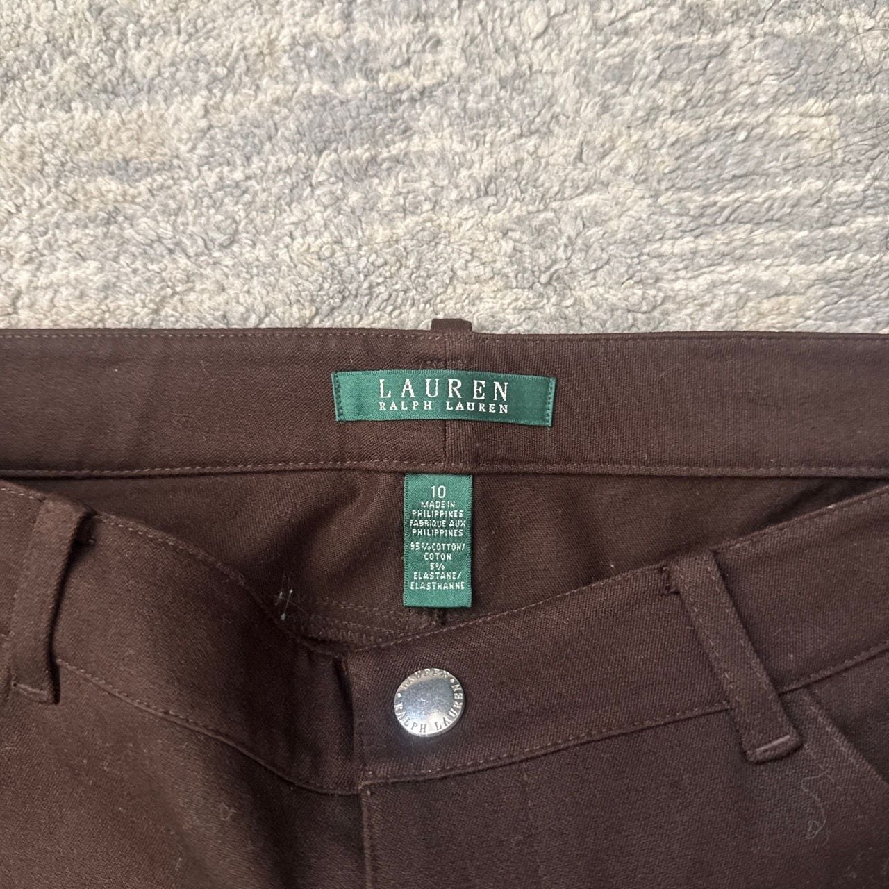 Lauren Ralph Lauren 6P Brown Stretch Pants Minimal Wear 4