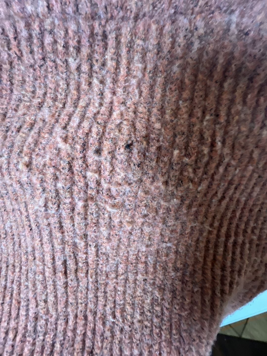 Urban Outfitters Cropped Cable Knit Fuzzy Cardigan in Terracotta 7