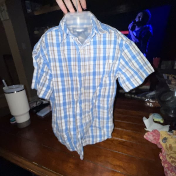 Cherokee brand short sleeve button down Size small...