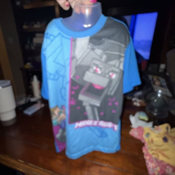 Minecraft Boys Short Sleeve Sleepwear Pajama Shorts Size 4-5