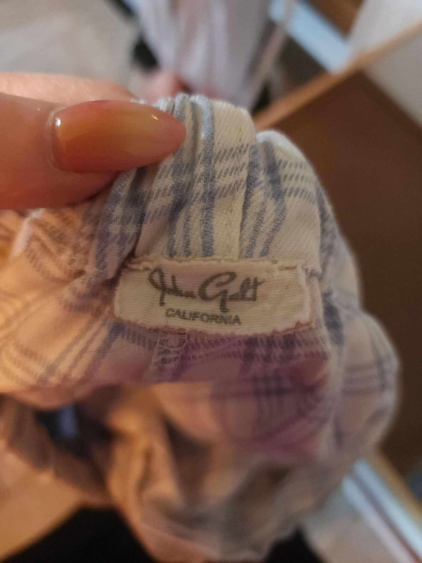 Brandy Melville Y2K Cozycore John Galt Light Blue Plaid Logan Boxer Shorts 3