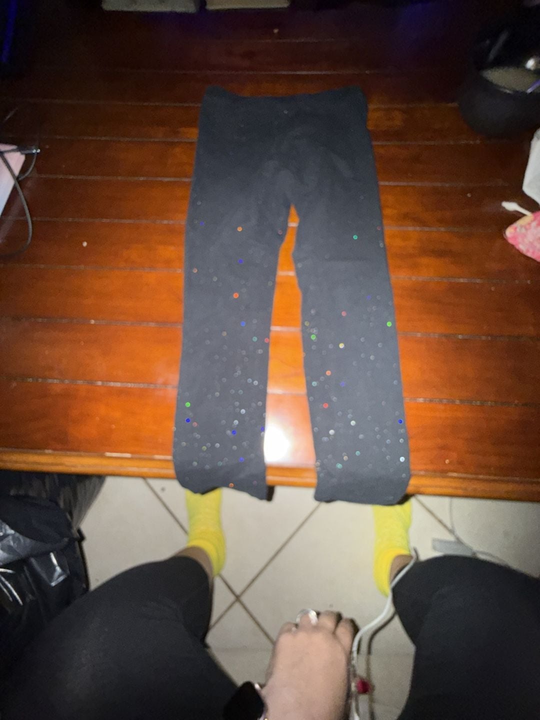 Girls Cat & jack leggings- Size 7/8= (2) 4
