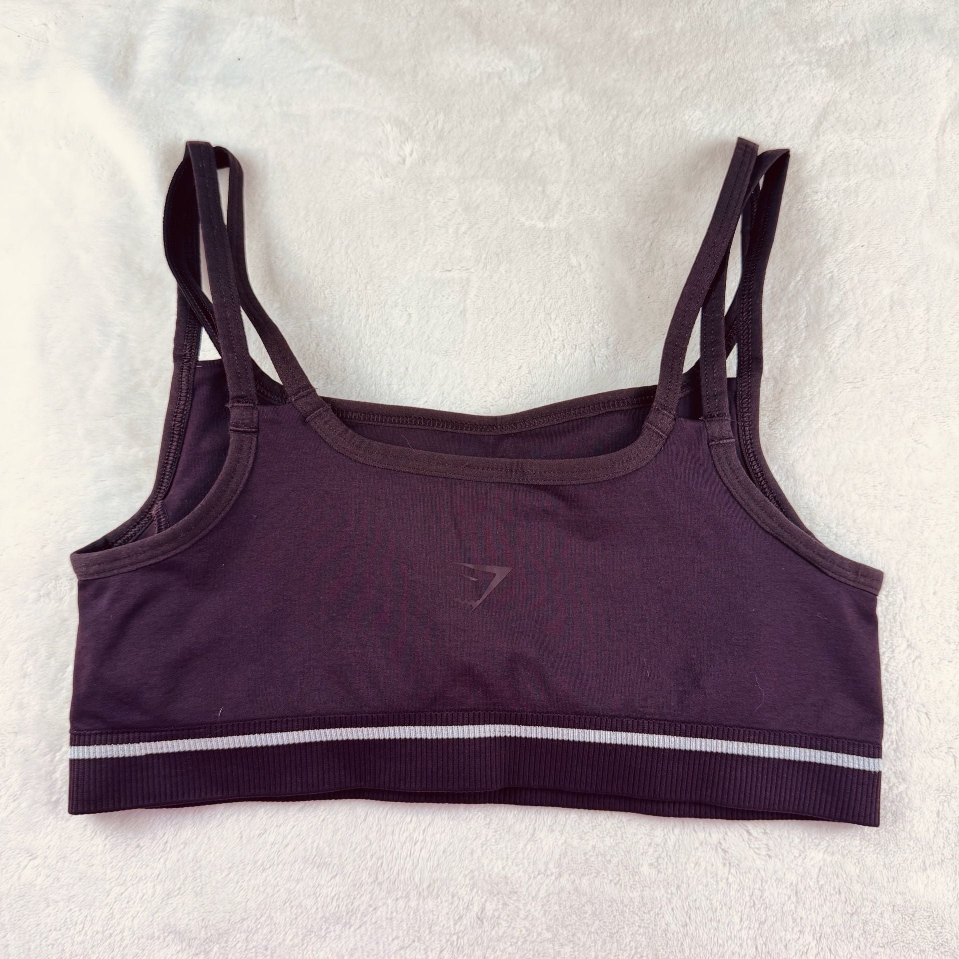 GYMSHARK Seamless Double-Straps Stretch-Woven Sports Bra brown medium 3