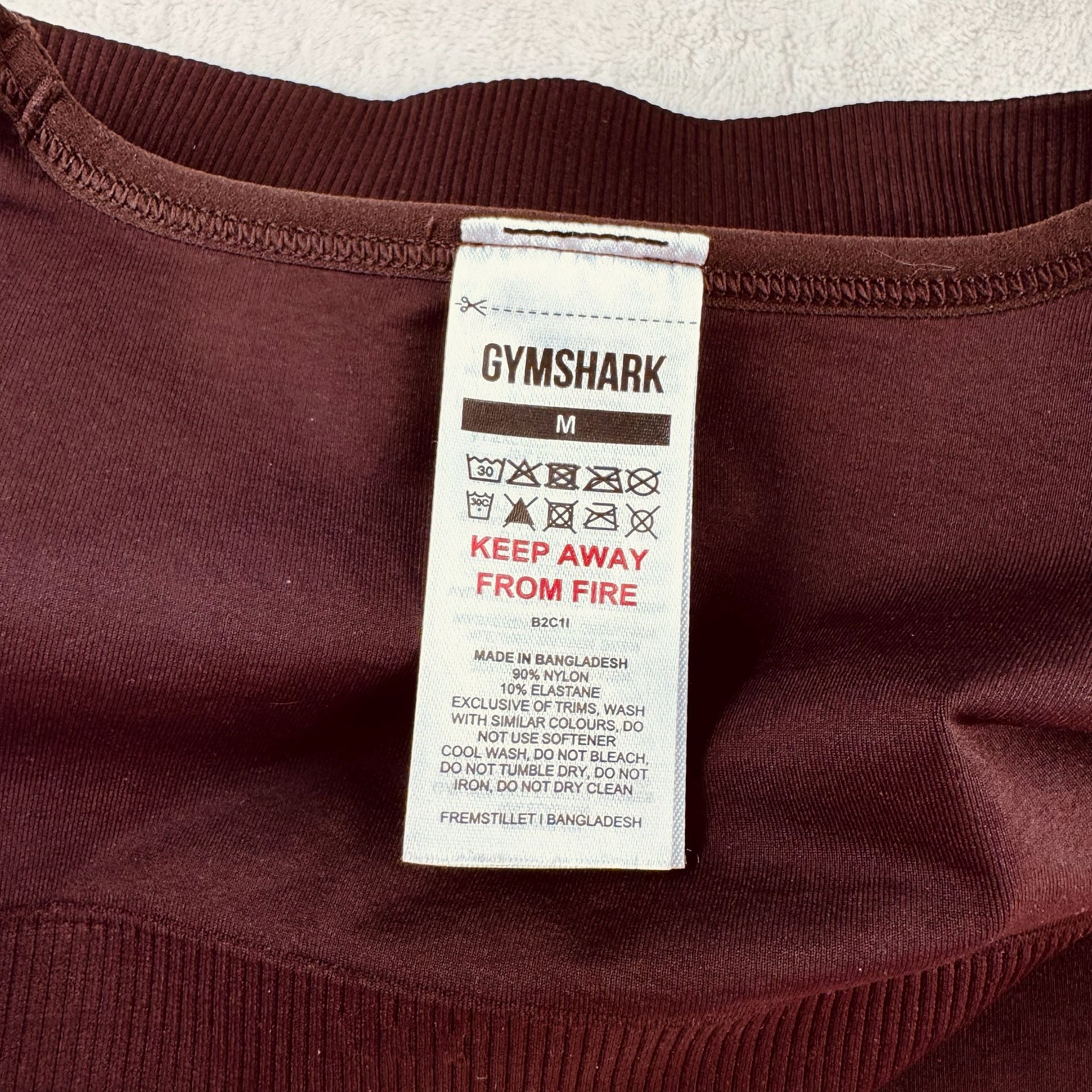 GYMSHARK Seamless Double-Straps Stretch-Woven Sports Bra brown medium 4