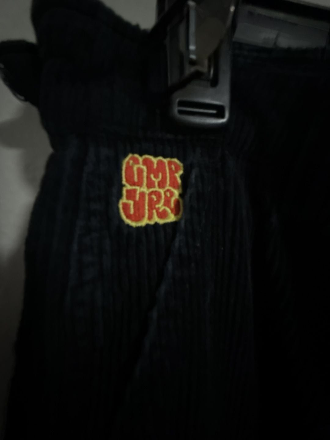 Empyre Black Corduroy Loose Fit Cargo Pants 3