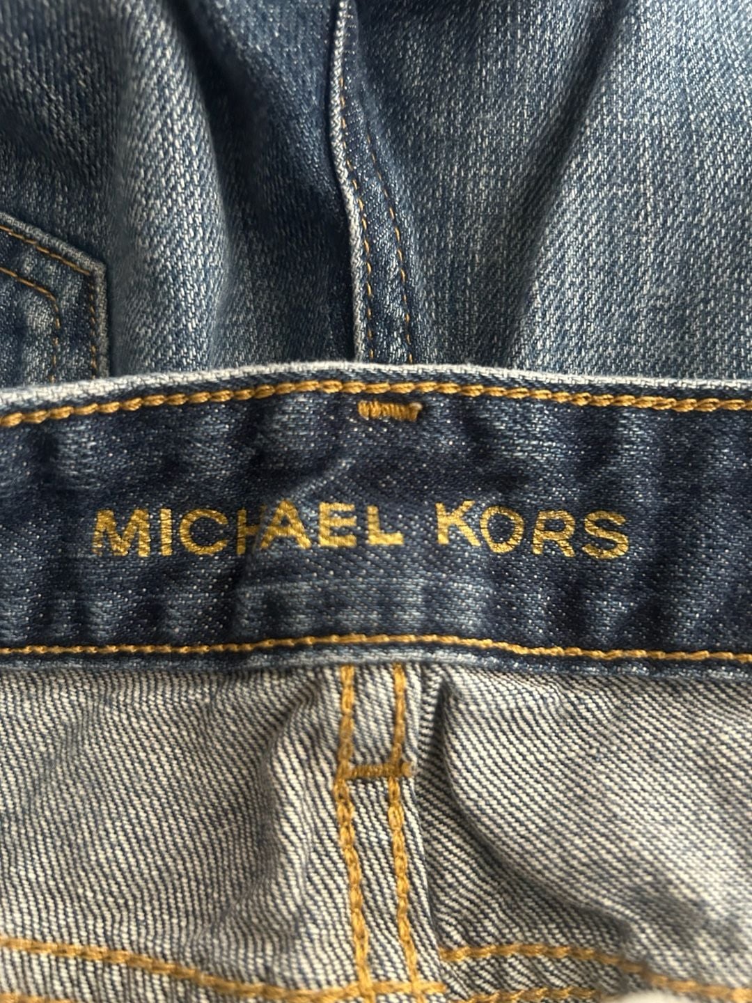 Michael Kors Denim Shorts Womens 8 Blue Cut-Off Frayed Hem Medium Wash Cotton 4