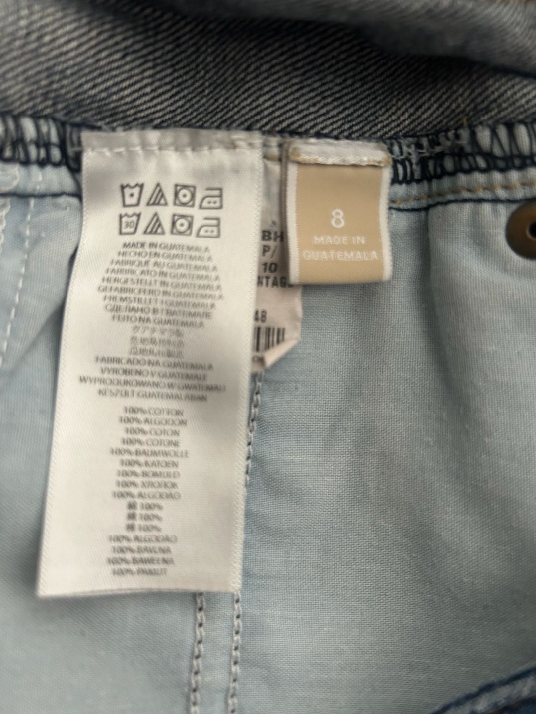 Michael Kors Denim Shorts Womens 8 Blue Cut-Off Frayed Hem Medium Wash Cotton 5