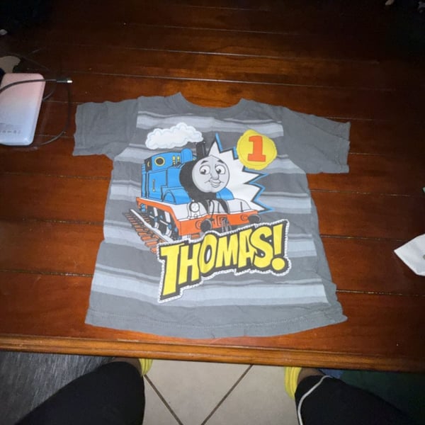 Thomas & Friends Toddler Boy's Short Sleeve Gray T-Shirt Size 2T