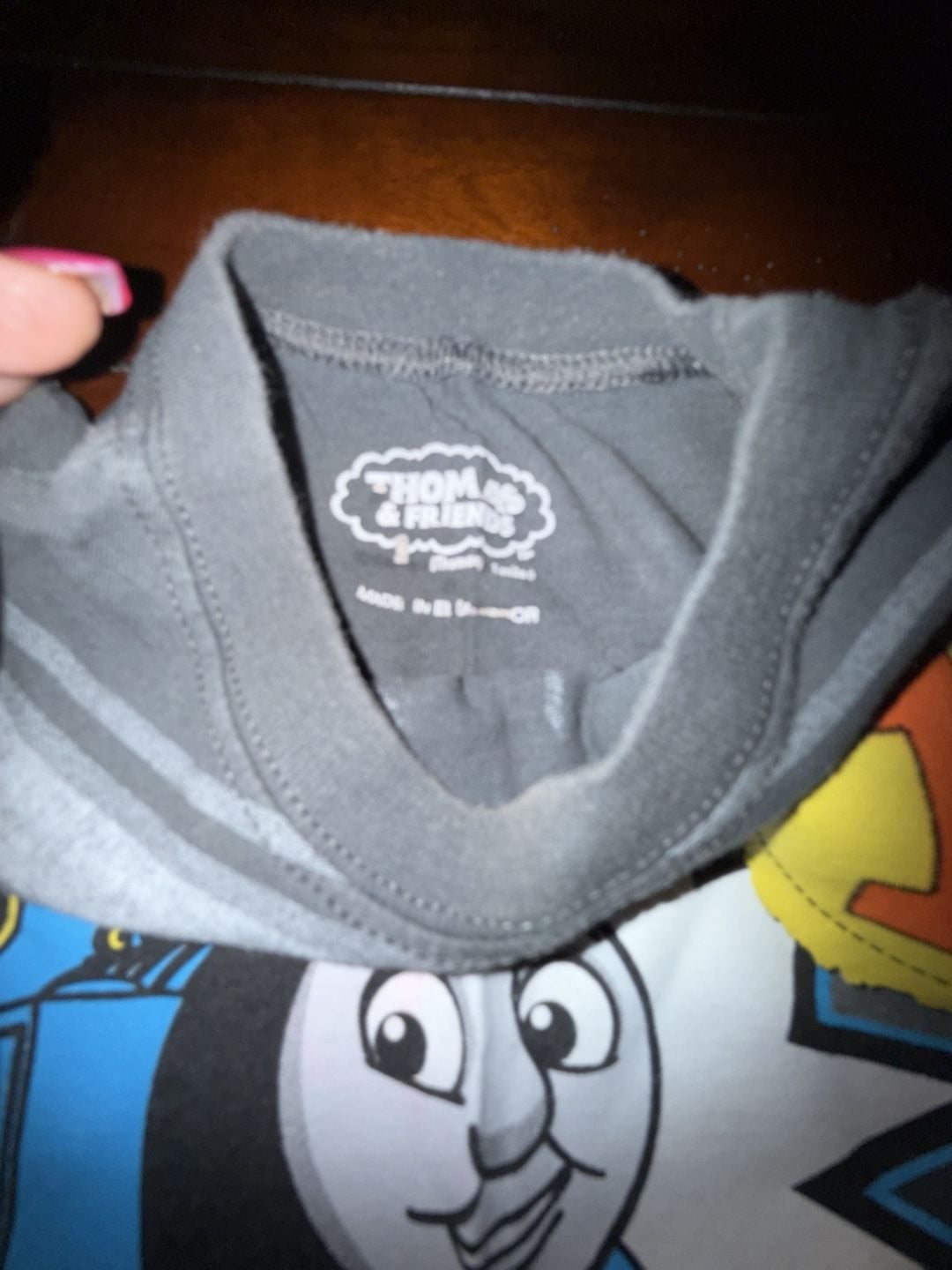 Thomas & Friends Toddler Boy's Short Sleeve Gray T-Shirt Size 2T 3