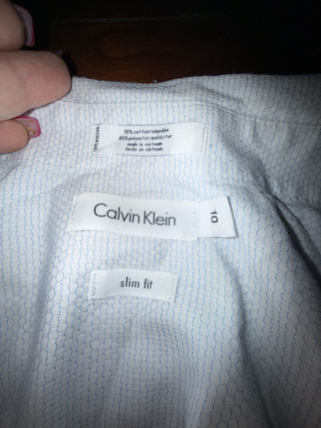 Calvin Klein White Mesh Pleated A Line Skirt Size 6, 1
