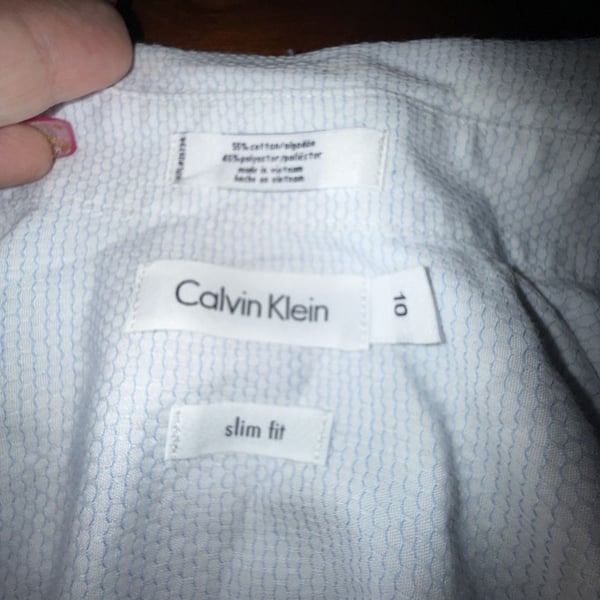 Calvin Klein White Mesh Pleated A Line Skirt Size 6,