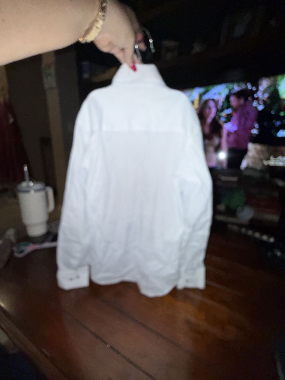Calvin Klein White Mesh Pleated A Line Skirt Size 6, 3
